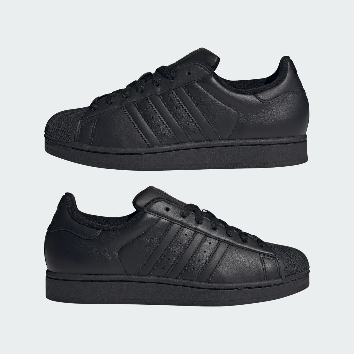 Adidas Men's Superstar II Shoes - Core Black / Core Black / Core Black - Image 8