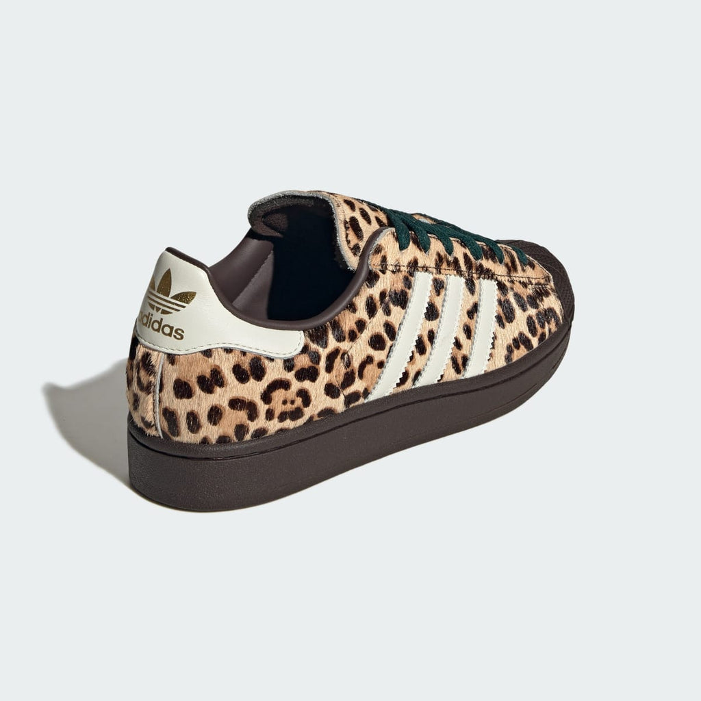 Adidas Women's Superstar II Shoes - Dark Brown / Ivory / Gold Metallic - Image 5