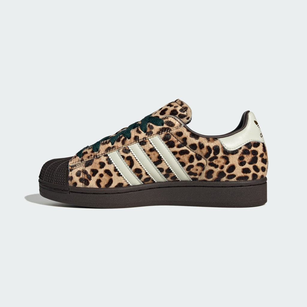 Adidas Women's Superstar II Shoes - Dark Brown / Ivory / Gold Metallic - Image 6