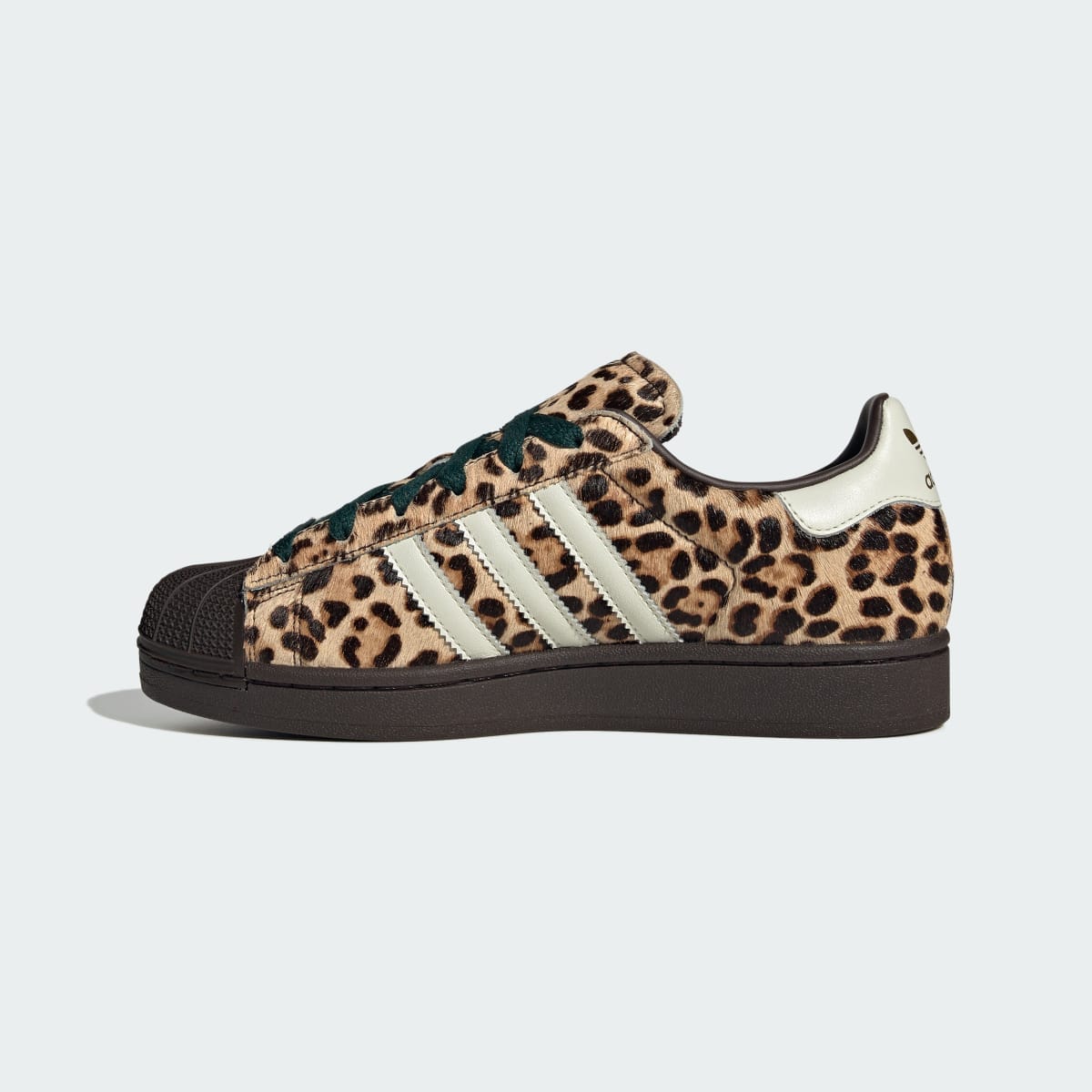 Adidas Women's Superstar II Shoes - Dark Brown / Ivory / Gold Metallic - Image 6