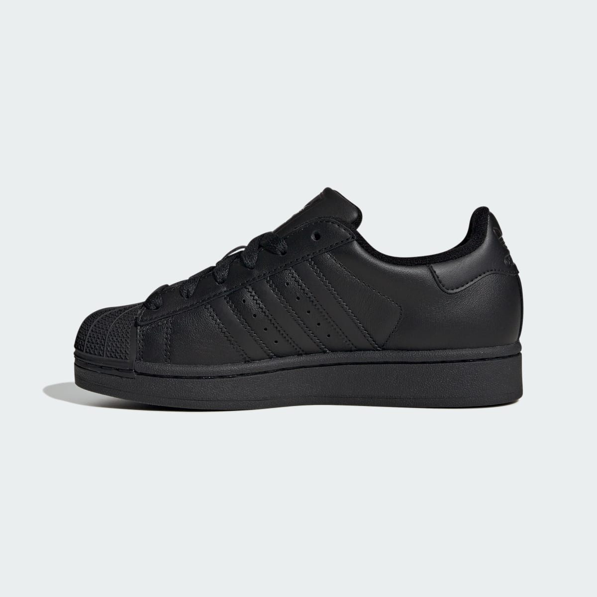 Adidas Kids' Superstar II Shoes Kids - Core Black / Core Black / Core Black - Image 7
