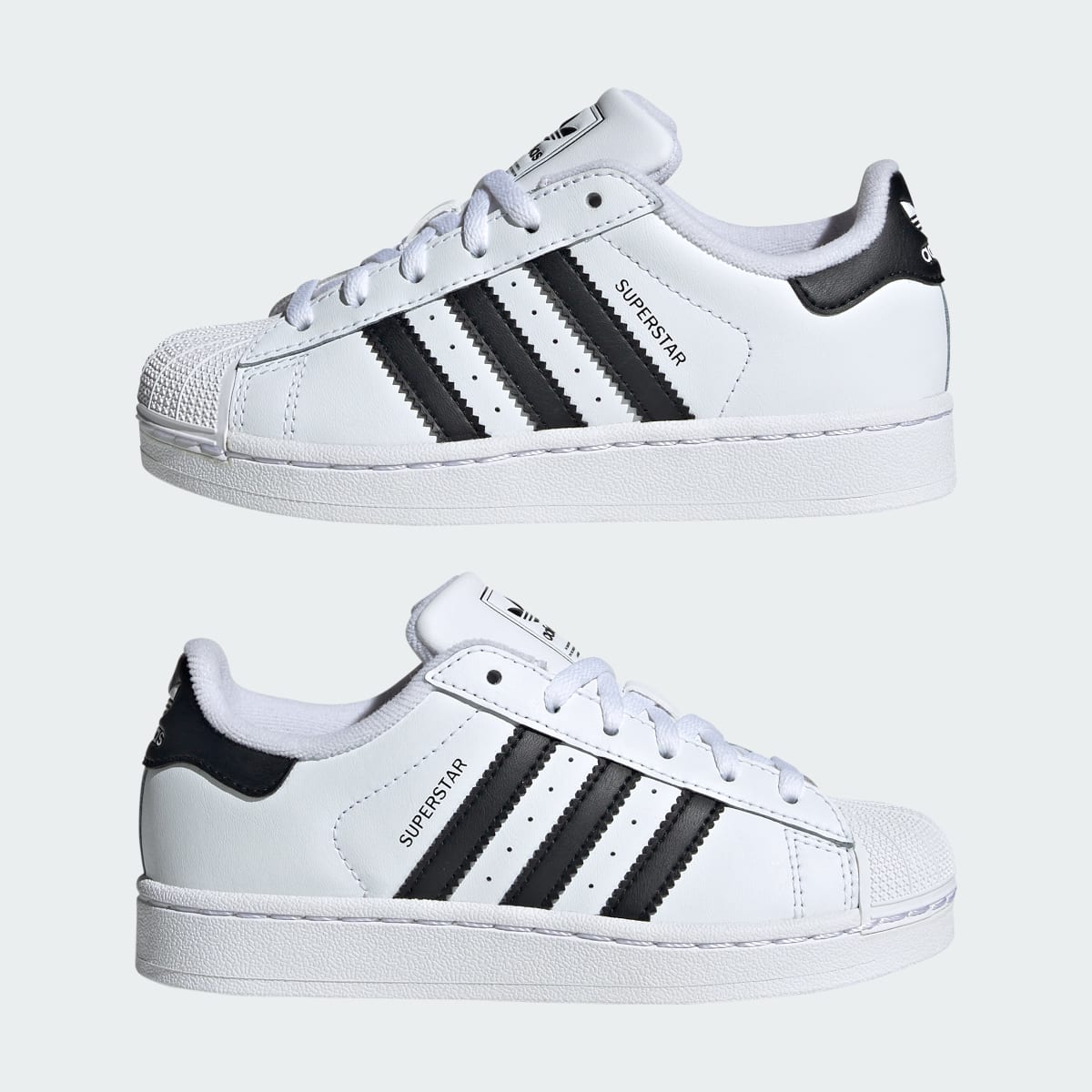 Adidas Kids' Superstar II Shoes Kids - Cloud White / Core Black / Cloud White - Image 7