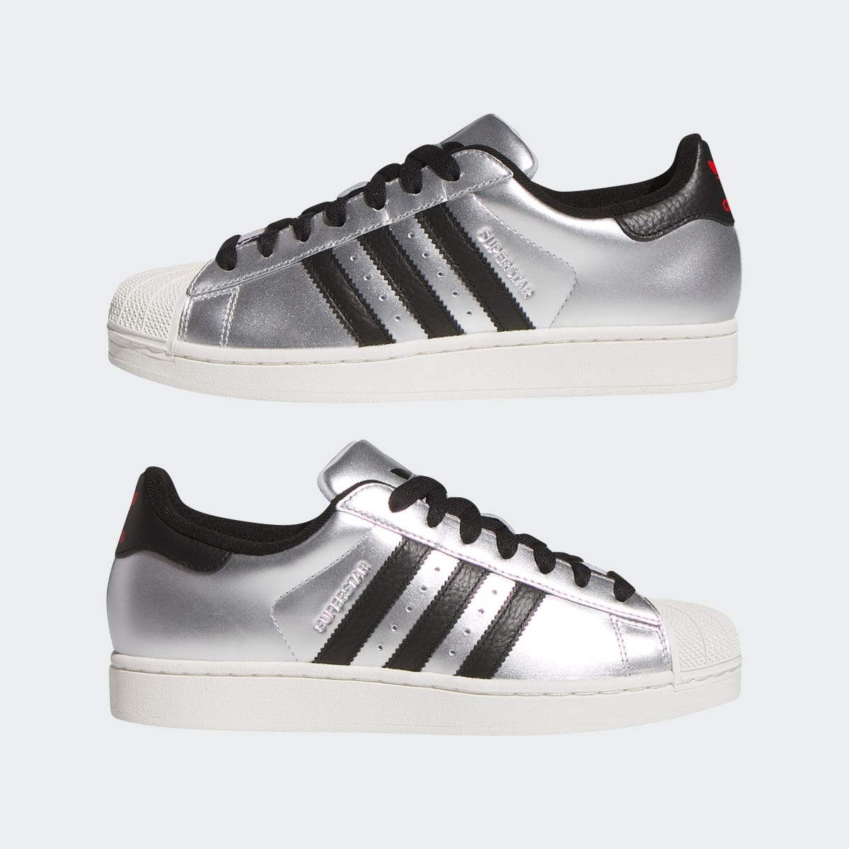 Adidas Men's Superstar II Shoes - Silver Metallic / Core Black / Silver Metallic - Image 8
