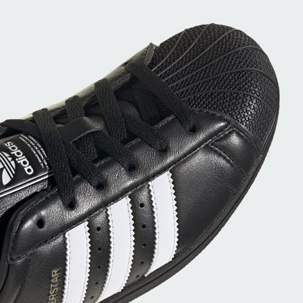 Adidas Women's Superstar Lo Pro Shoes - Core Black / Cloud White / Gold Metallic - Image 9