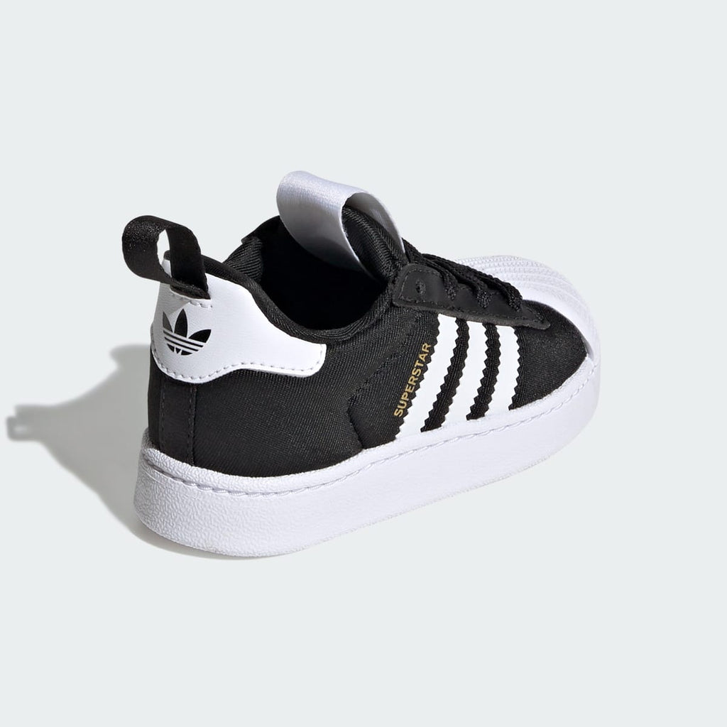 Adidas Kids' Superstar Quickon Shoes - Core Black / Cloud White / Core Black - Image 5
