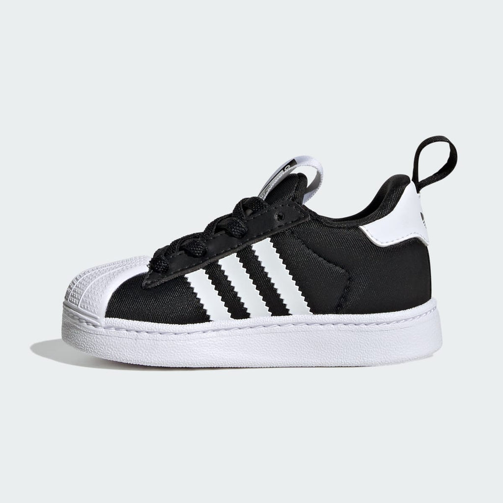 Adidas Kids' Superstar Quickon Shoes - Core Black / Cloud White / Core Black - Image 6
