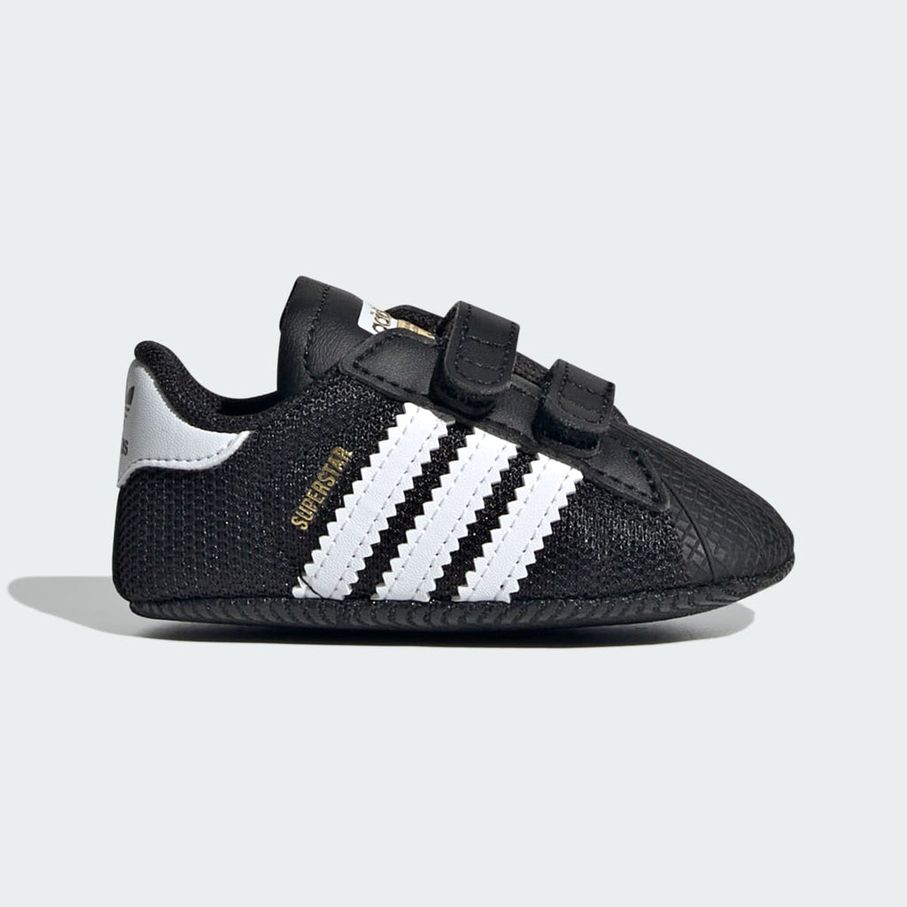 Adidas Kids' Superstar Shoes - Core Black / Cloud White / Gold Metallic - Image 1