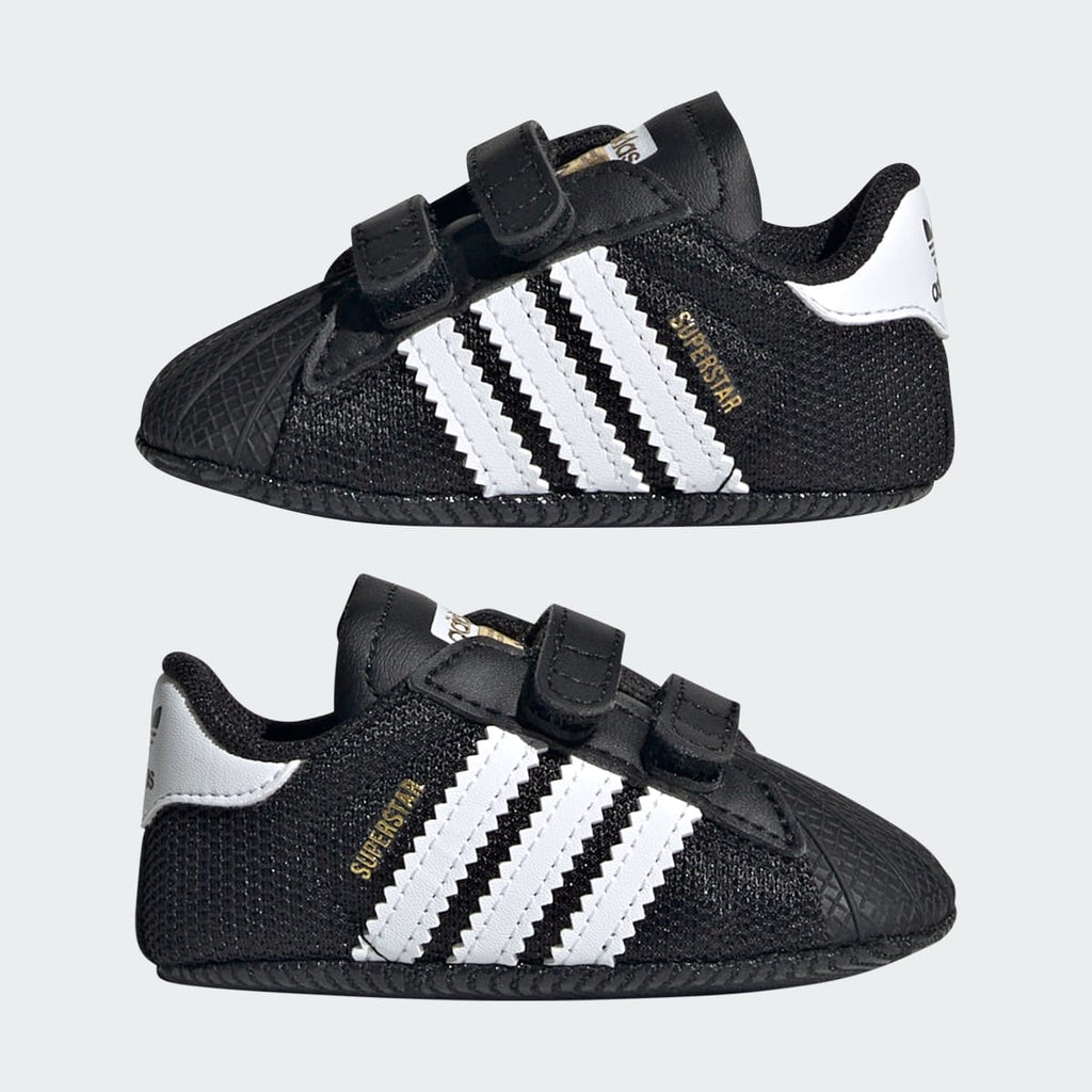 Adidas Kids' Superstar Shoes - Core Black / Cloud White / Gold Metallic - Image 7