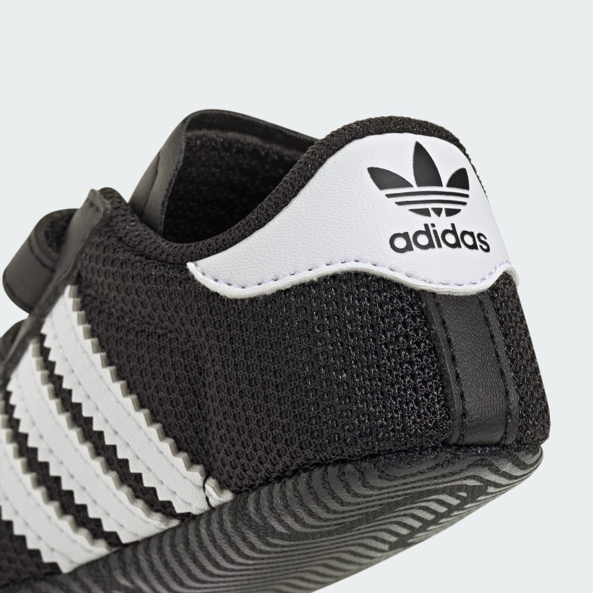 Adidas Kids' Superstar Shoes - Core Black / Cloud White / Gold Metallic - Image 9