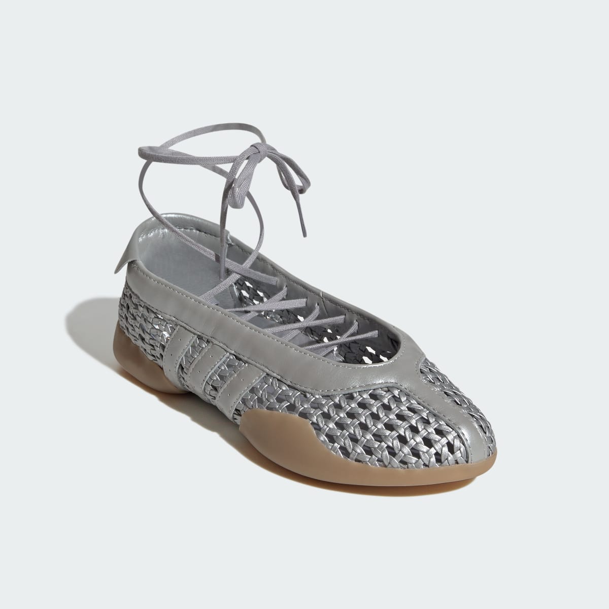 Adidas Women's TAEKWONDO MEI SHOES - Silver Metallic / Silver Metallic / Gum - Image 4