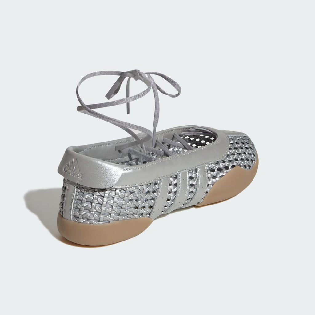 Adidas Women's TAEKWONDO MEI SHOES - Silver Metallic / Silver Metallic / Gum - Image 5