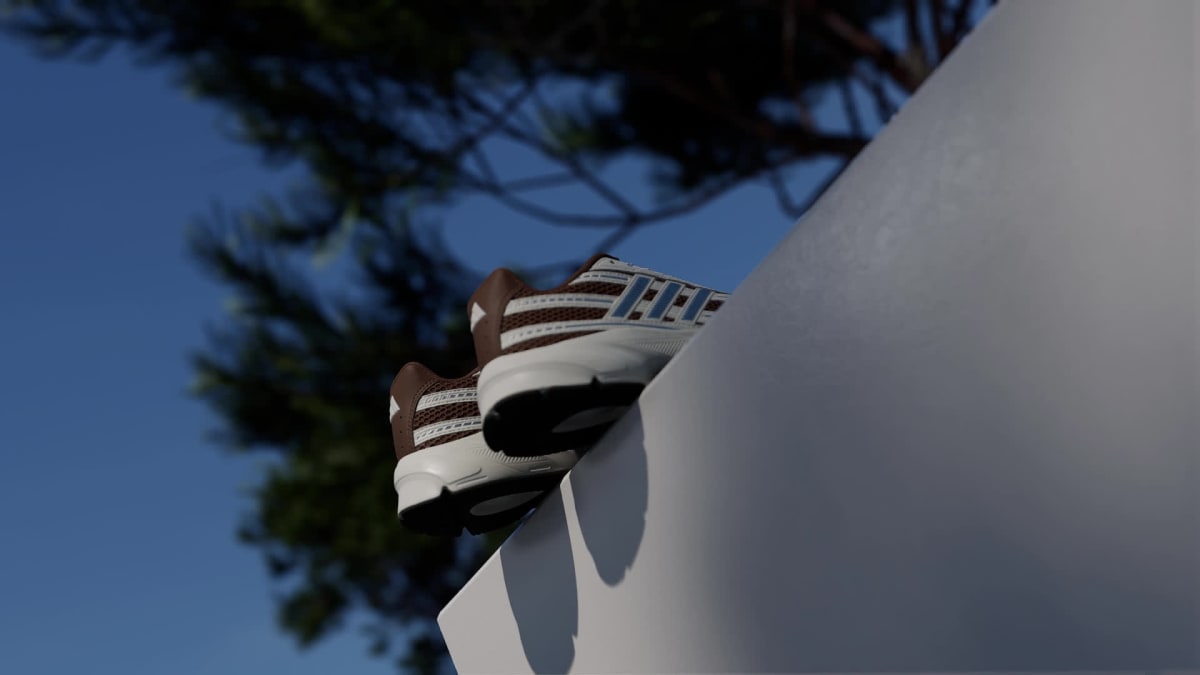 Adidas Women's TECHNOCHAOS 2000 SHOES - Preloved Brown / Clear Sky / Off White - Image 2