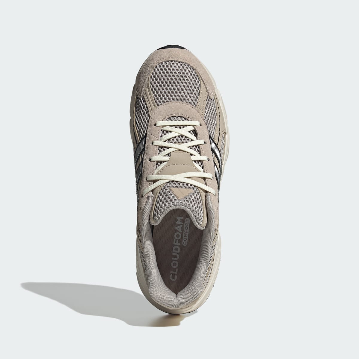 Adidas Men's TECHNOCHAOS 2000 SHOES - Light Brown / Matte Silver / Wonder Beige - Image 2