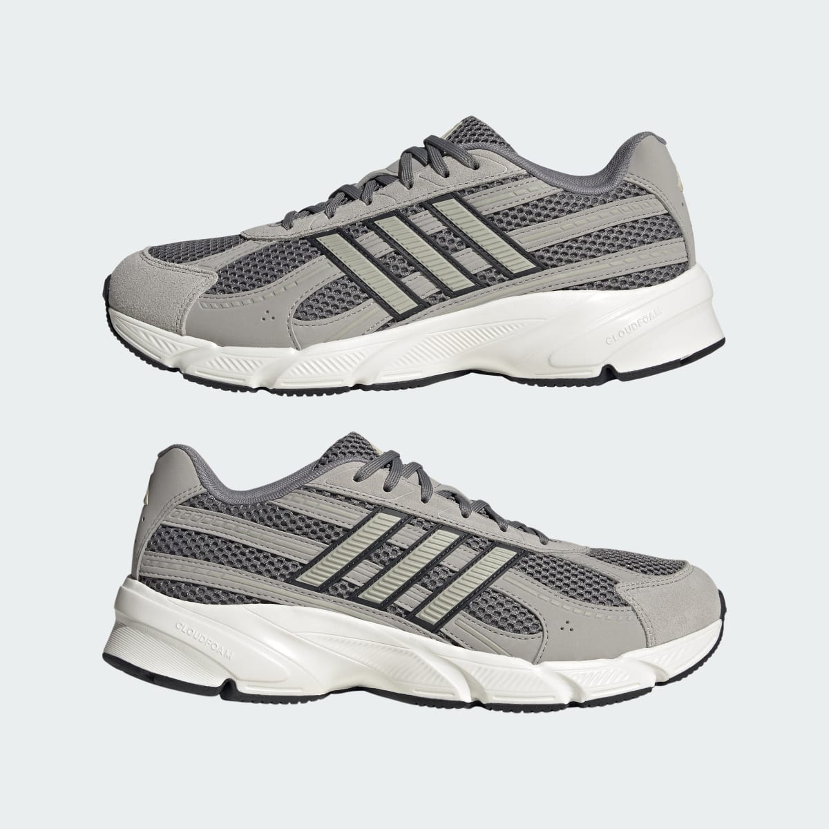 Adidas Men's TECHNOCHAOS 2000 SHOES - Grey Three / Orbit Grey / Grey Two - Image 7