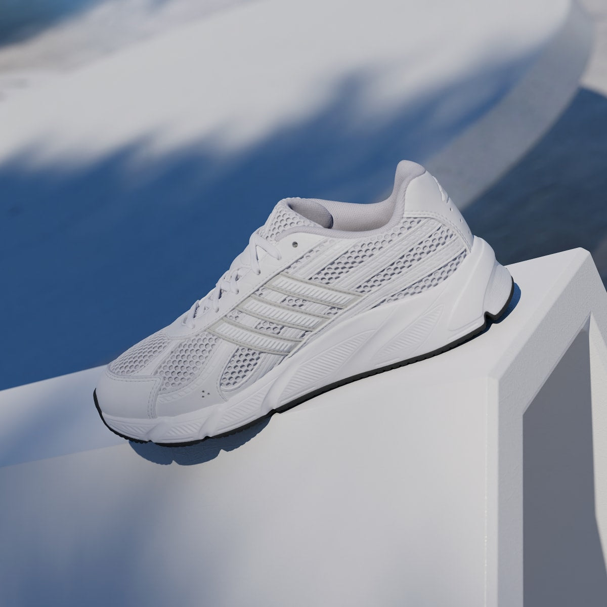 Adidas Women's TECHNOCHAOS 2000 SHOES - Cloud White / Cloud White / Grey One - Image 7