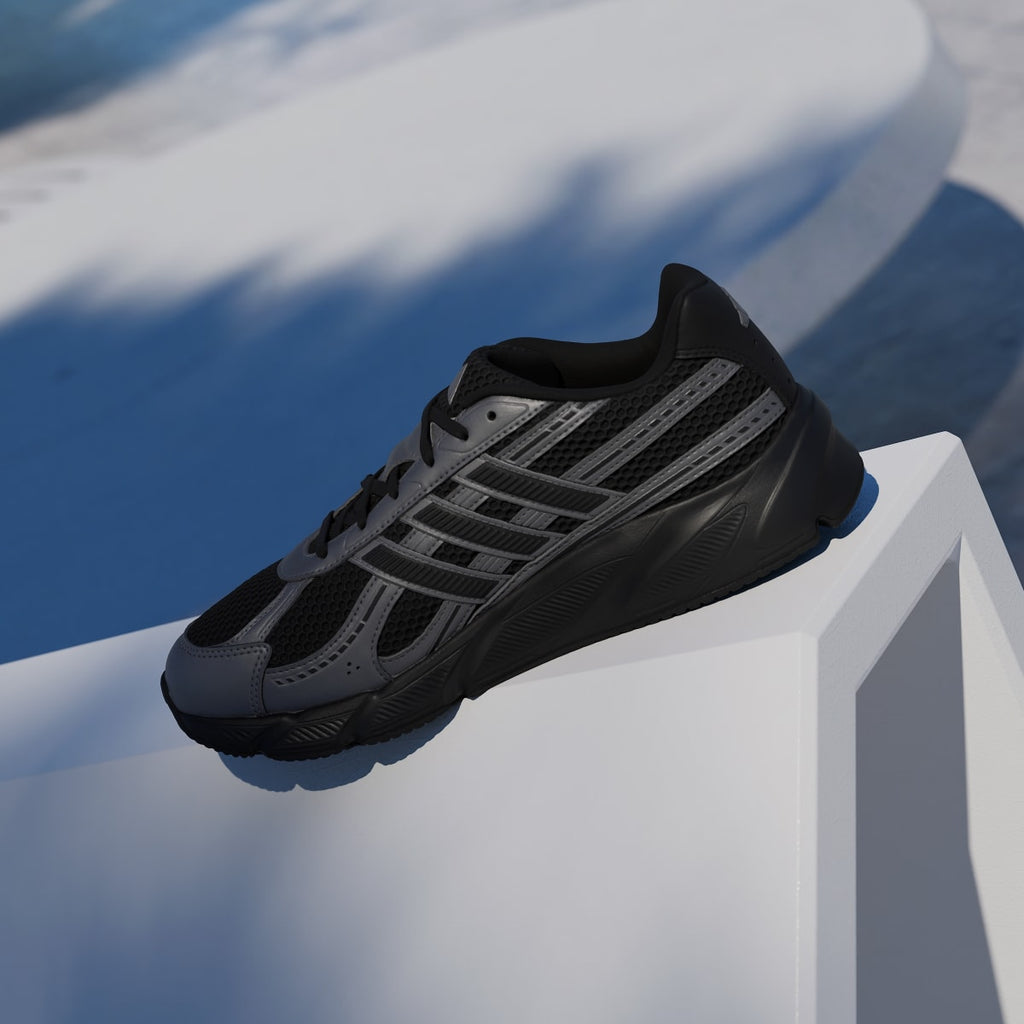 Adidas Men's TECHNOCHAOS 2000 Shoes - Core Black / Core Black / Iron Metallic - Image 7