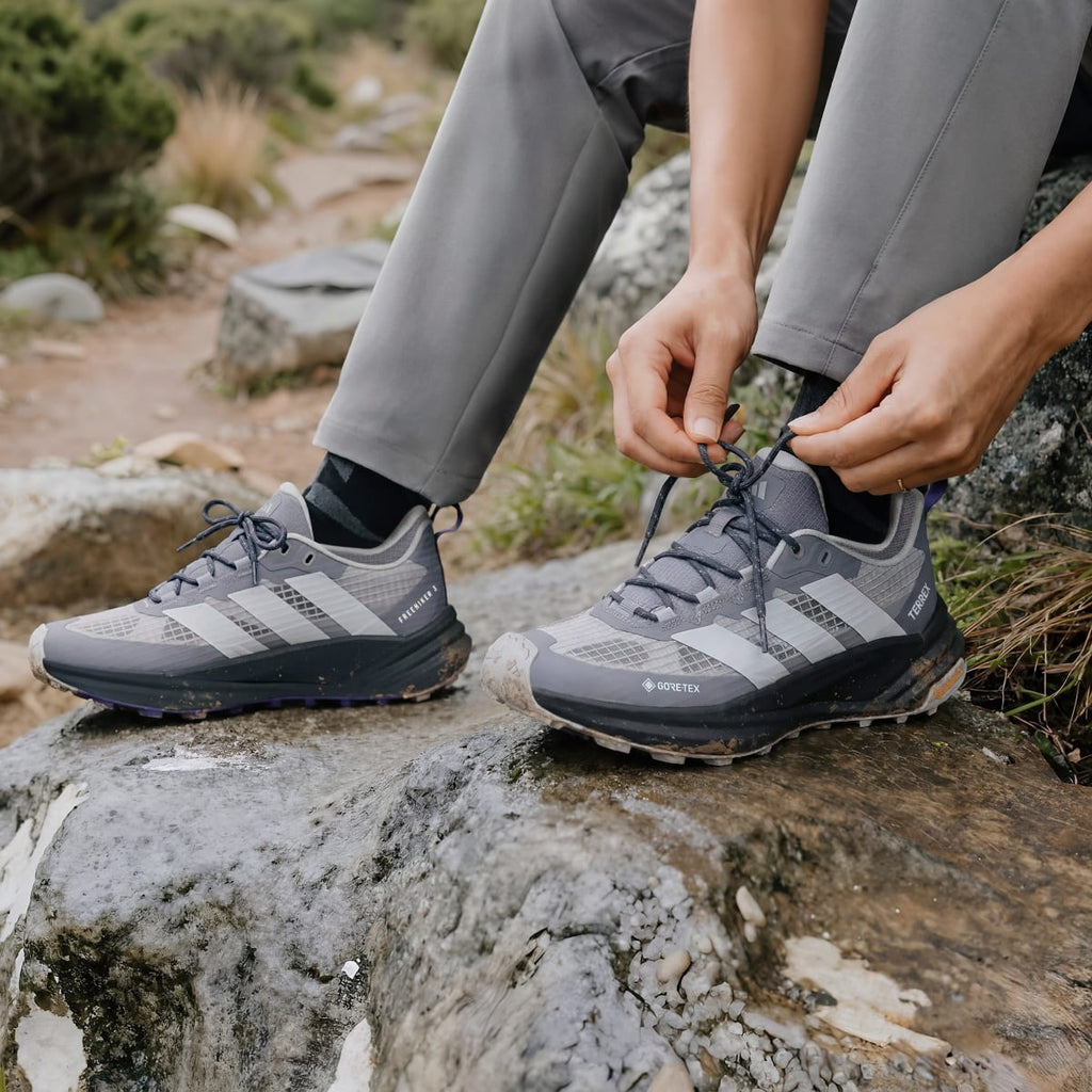 Adidas Women's TERREX FREEHIKER 3 Low GORE-TEX Hiking Shoes - Glory Grey / Dash Grey / Pure Purple - Image 4