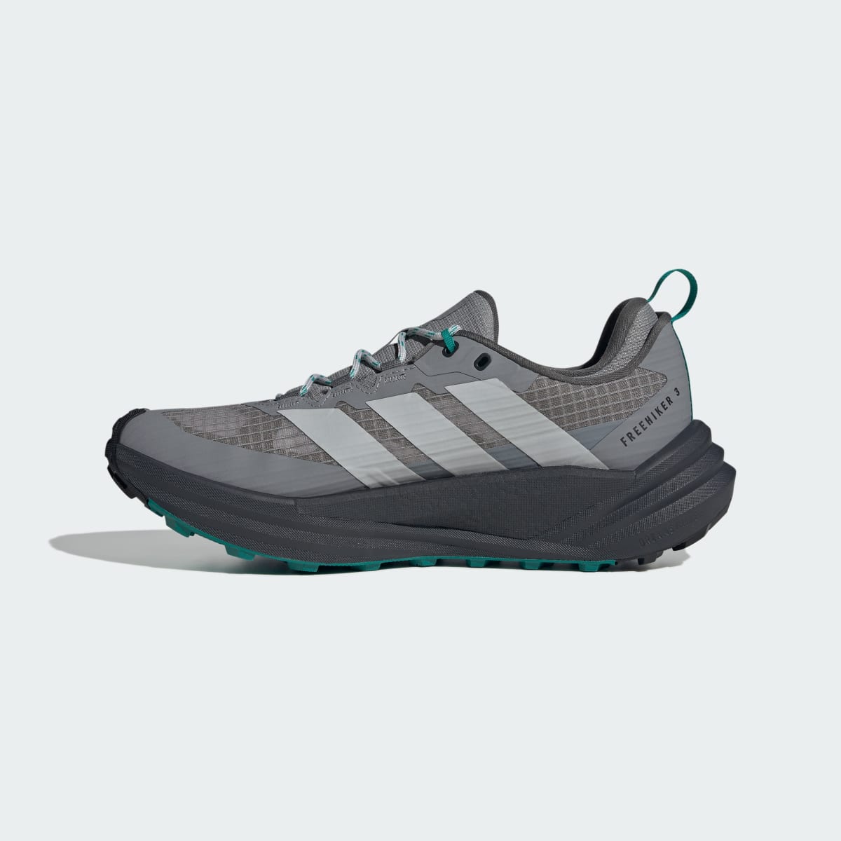 Adidas Men's TERREX FREEHIKER 3 Low GORE-TEX Hiking Shoes - Grey Three / Grey Two / Equipment Green - Image 6