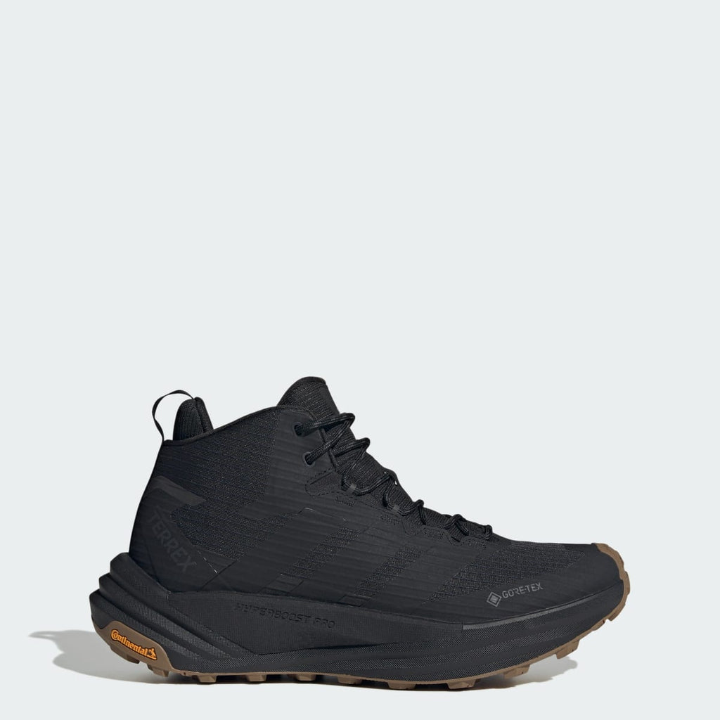 Adidas Men's TERREX FREEHIKER 3 MID GORE-TEX Hiking Shoes - Core Black / Core Black / Brown Oxide - Image 1