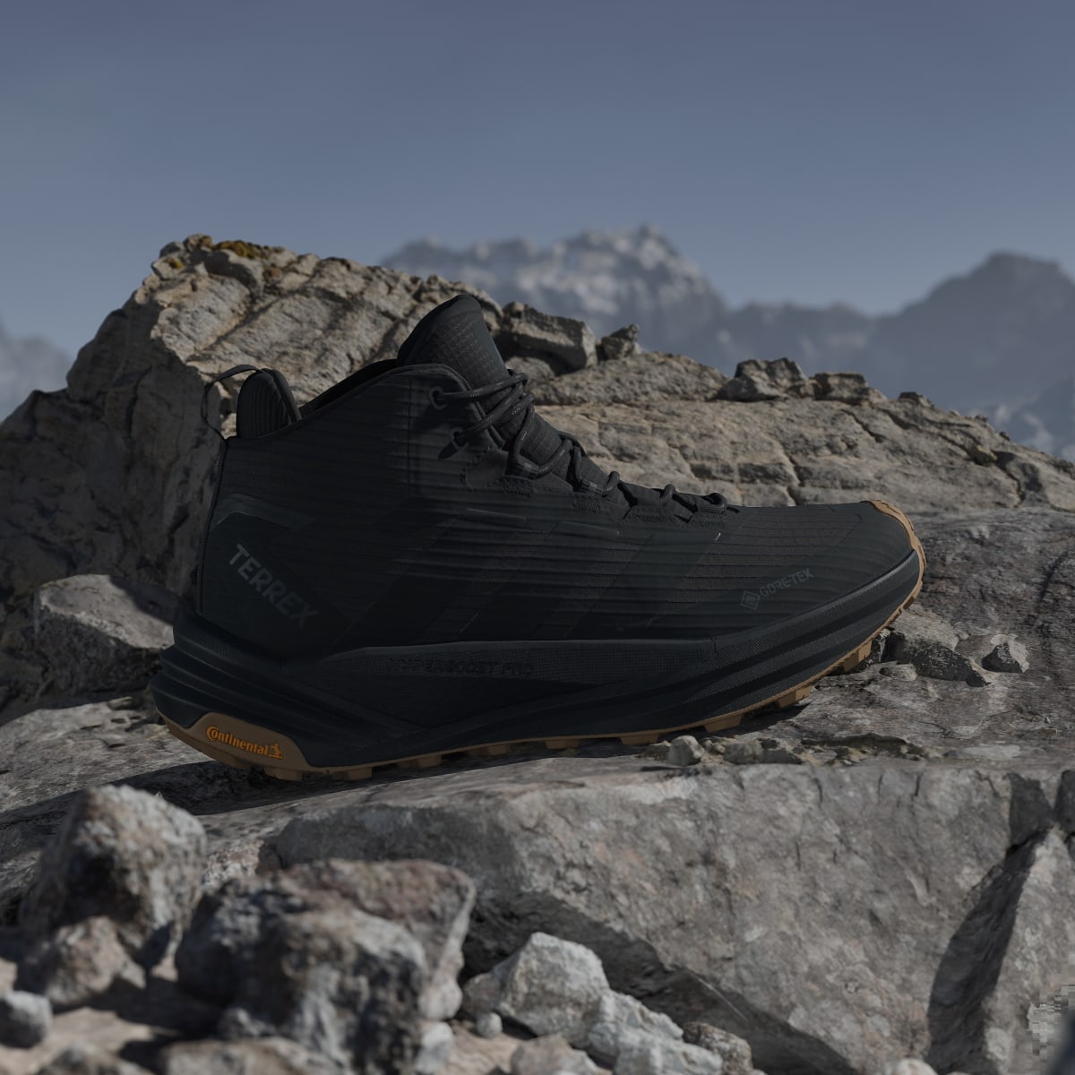 Adidas Men's TERREX FREEHIKER 3 MID GORE-TEX Hiking Shoes - Core Black / Core Black / Brown Oxide - Image 3