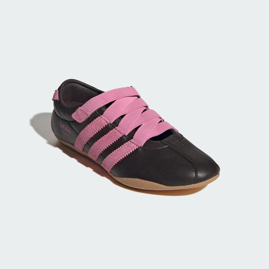 Adidas Kids' TOKYO MJ SHOES - Khaki Six / St Tropic Bloom / Gum - Image 4