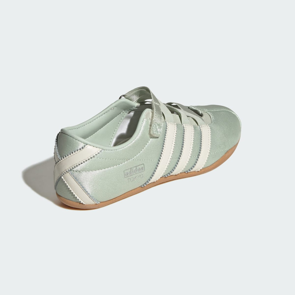 Adidas Women's TOKYO MJ SHOES - Linen Green / Off White / Silver Metallic - Image 5