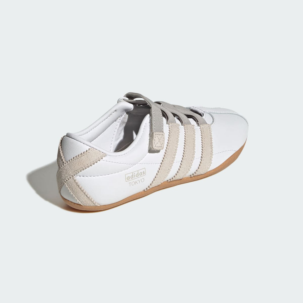 Adidas Kids' TOKYO MJ SHOES - Cloud White / Beige / Gum - Image 5