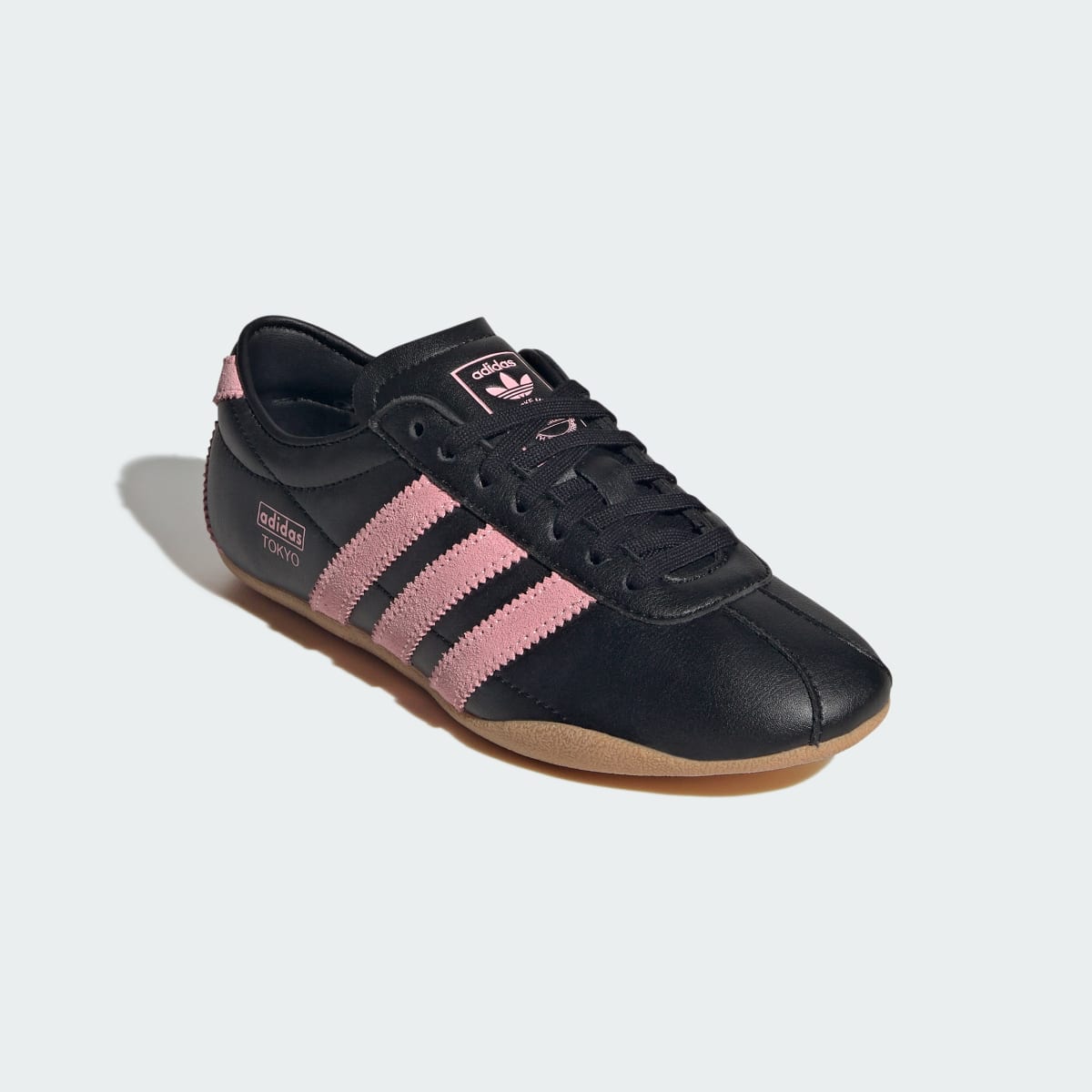 Adidas Kids' TOKYO SHOES - Core Black / Glow Pink / Gum - Image 4