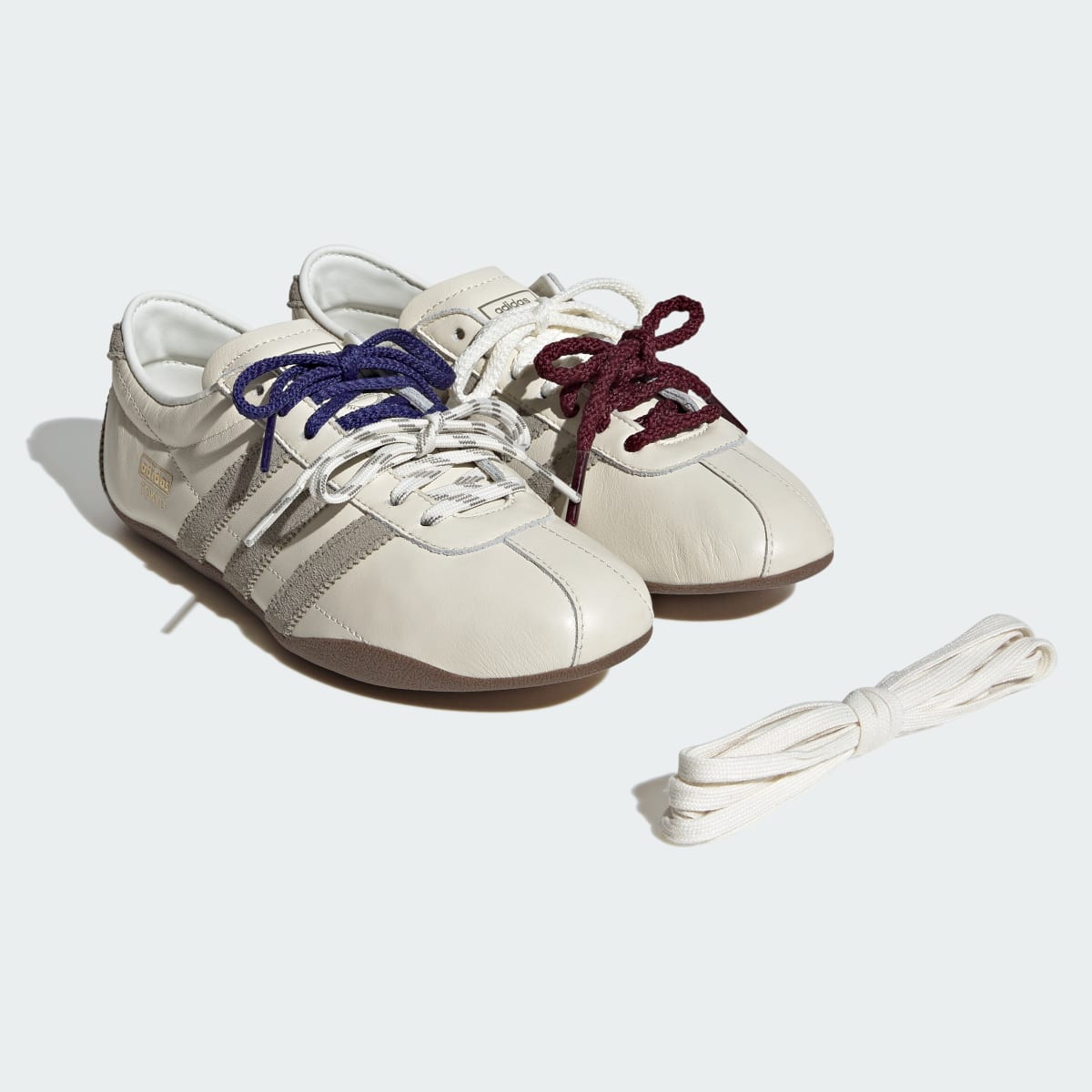 Adidas Women's TOKYO SHOES - Off White / Silver Pebble / Gum - Image 9