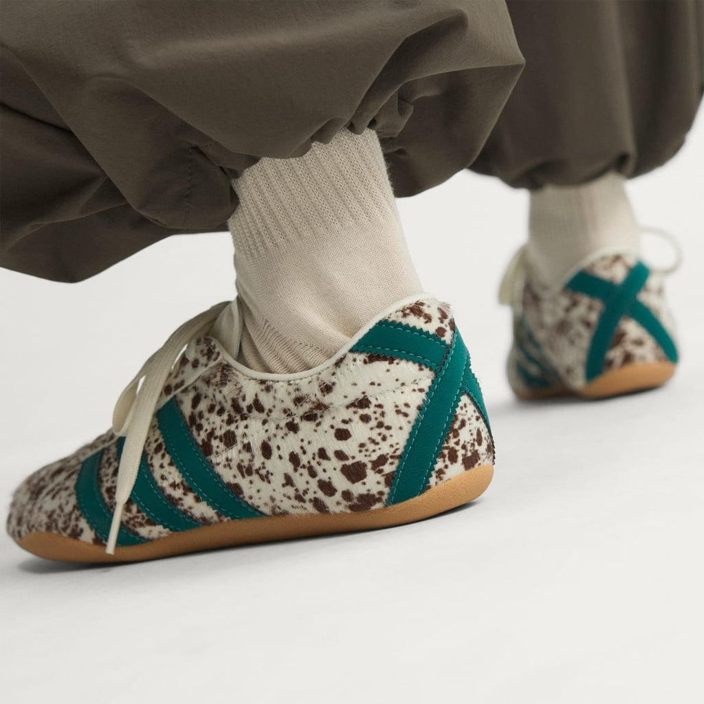 Adidas Women's TOKYO SHOES - Off White / Rich Green / Dark Brown - Image 8