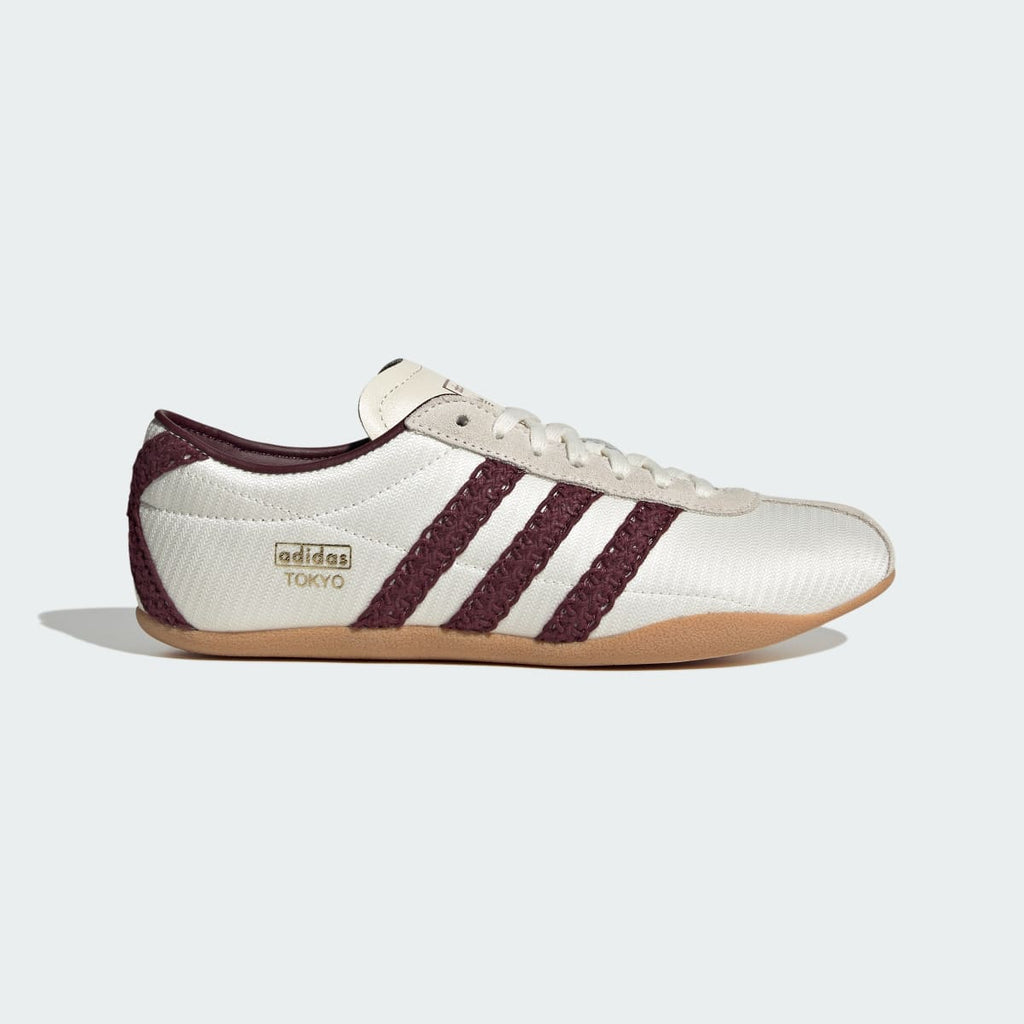 Adidas Women's TOKYO SHOES - Off White / Maroon / Gum - Image 1