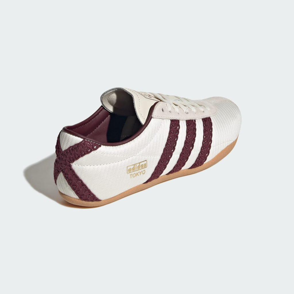 Adidas Women's TOKYO SHOES - Off White / Maroon / Gum - Image 5