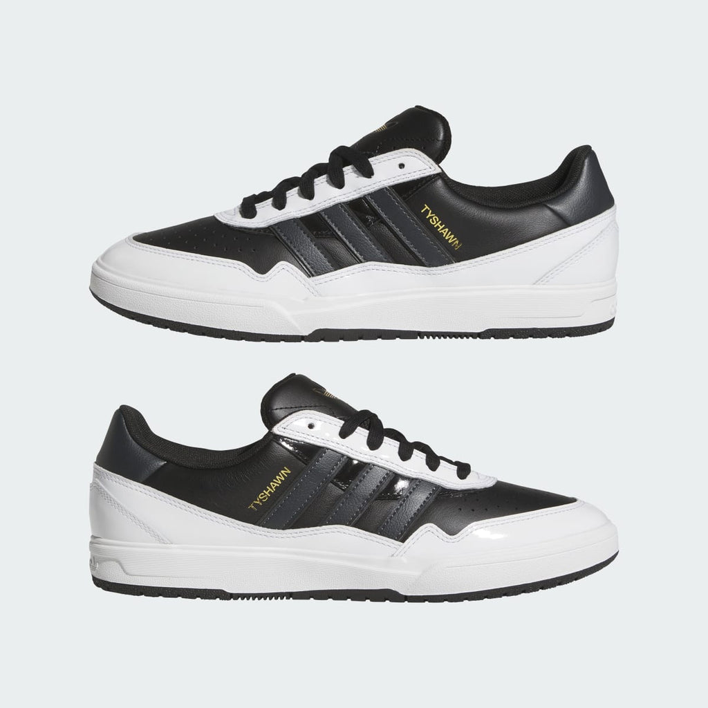 Adidas Men's TYSHAWN II Shoes - Core Black / Carbon / Cloud White - Image 8