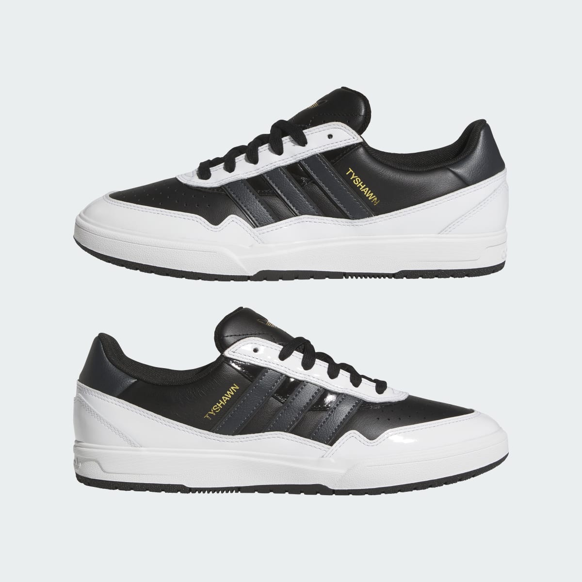 Adidas Men's TYSHAWN II Shoes - Core Black / Carbon / Cloud White - Image 8