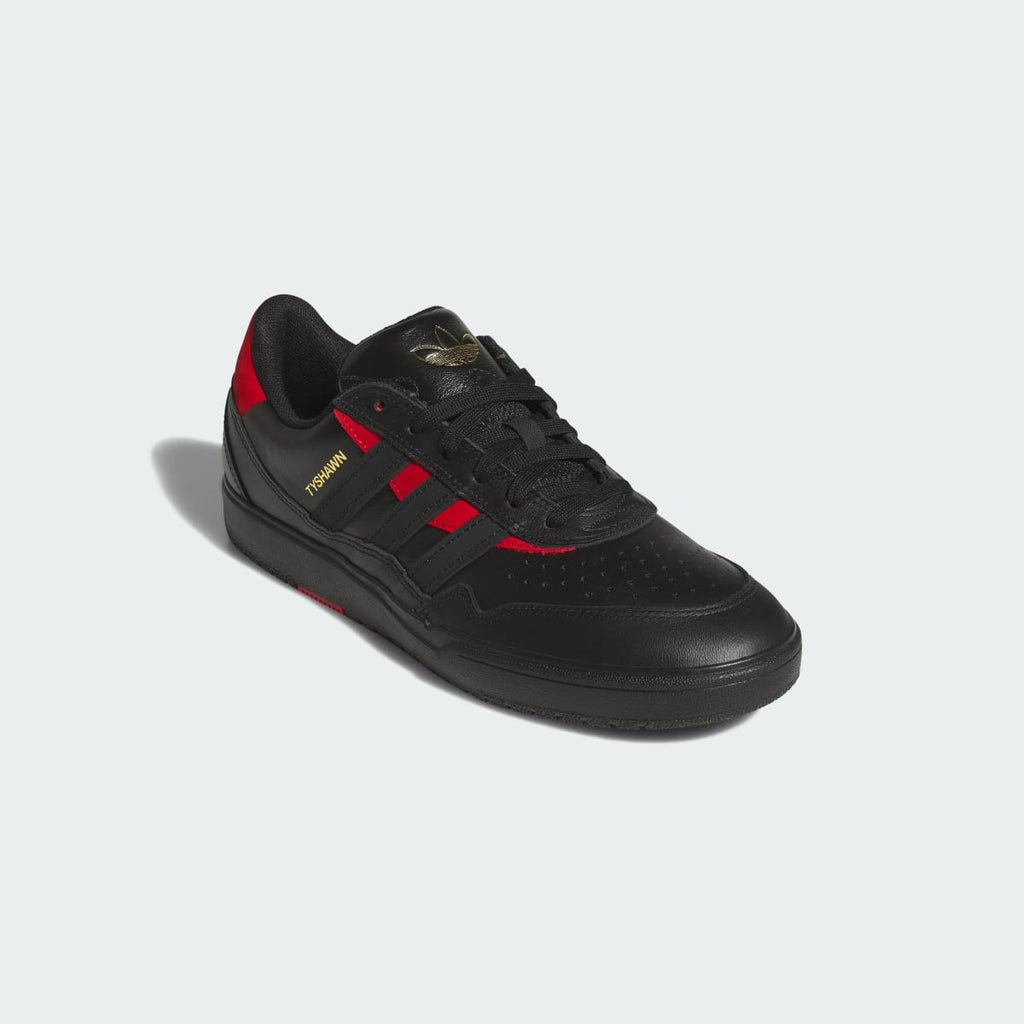 Adidas Men's TYSHAWN II Shoes - Core Black / Core Black / Better Scarlet - Image 4