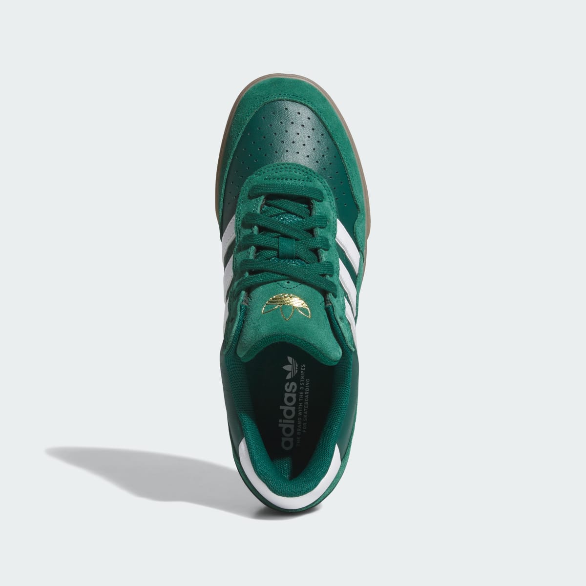 Adidas Men's TYSHAWN II Shoes - Collegiate Green / Cloud White / Gum - Image 2