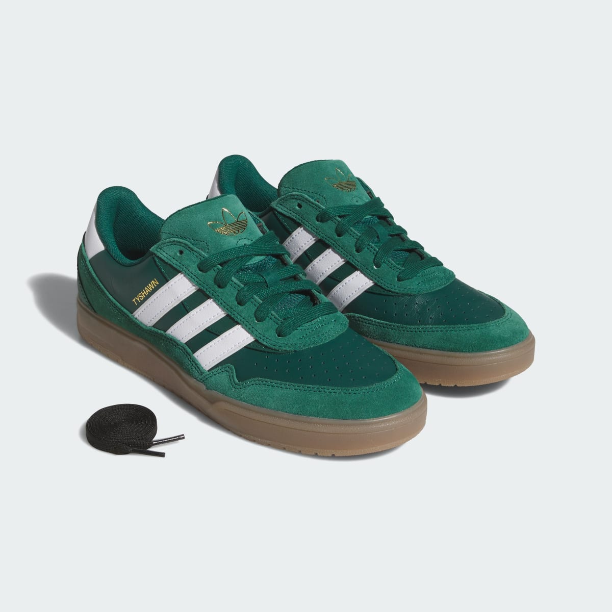 Adidas Men's TYSHAWN II Shoes - Collegiate Green / Cloud White / Gum - Image 8