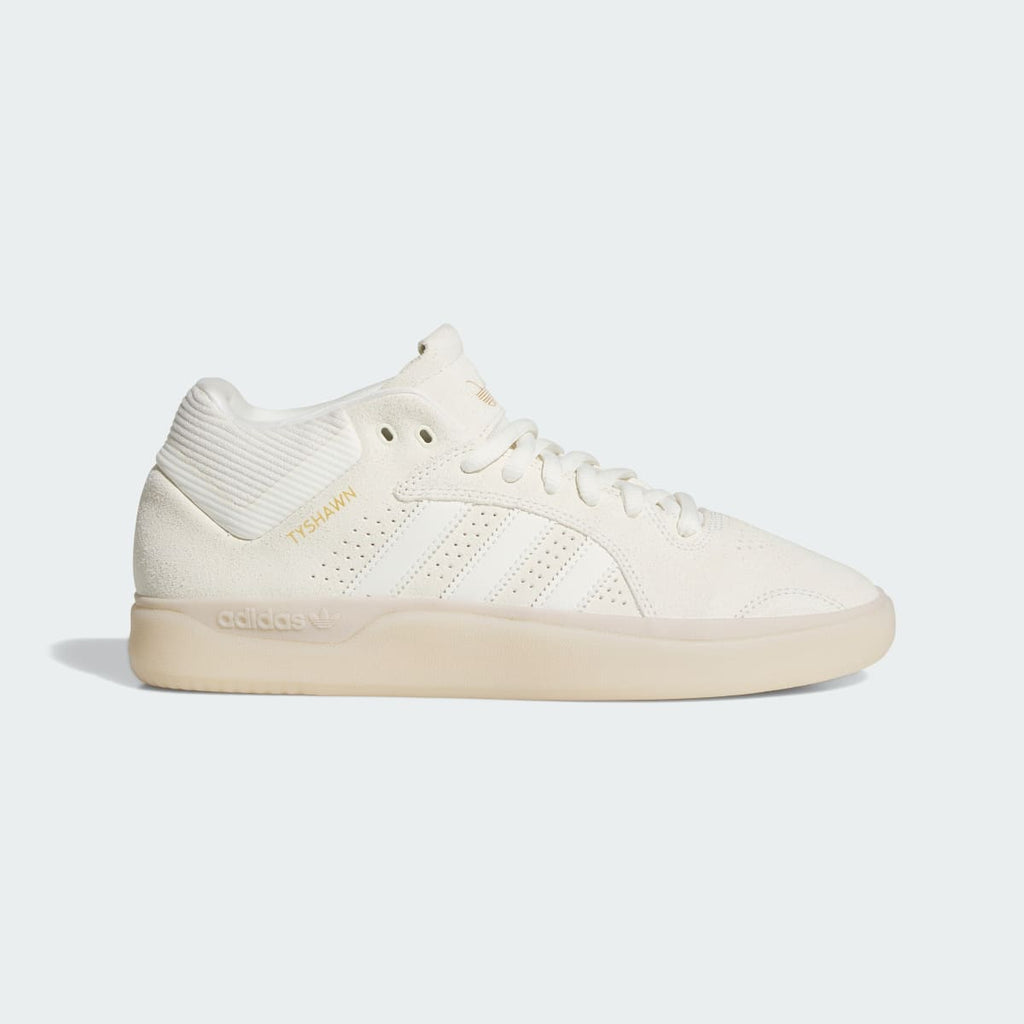Adidas Men's TYSHAWN Shoes - Off White / Off White / Gold Metallic - Image 1
