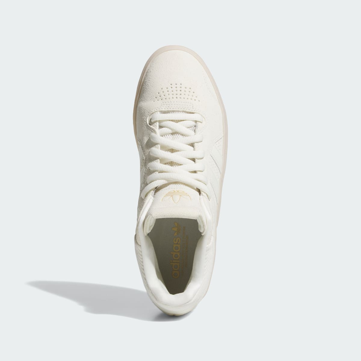 Adidas Men's TYSHAWN Shoes - Off White / Off White / Gold Metallic - Image 2