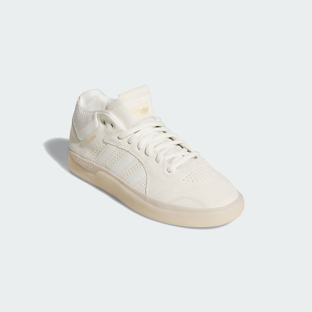 Adidas Men's TYSHAWN Shoes - Off White / Off White / Gold Metallic - Image 4