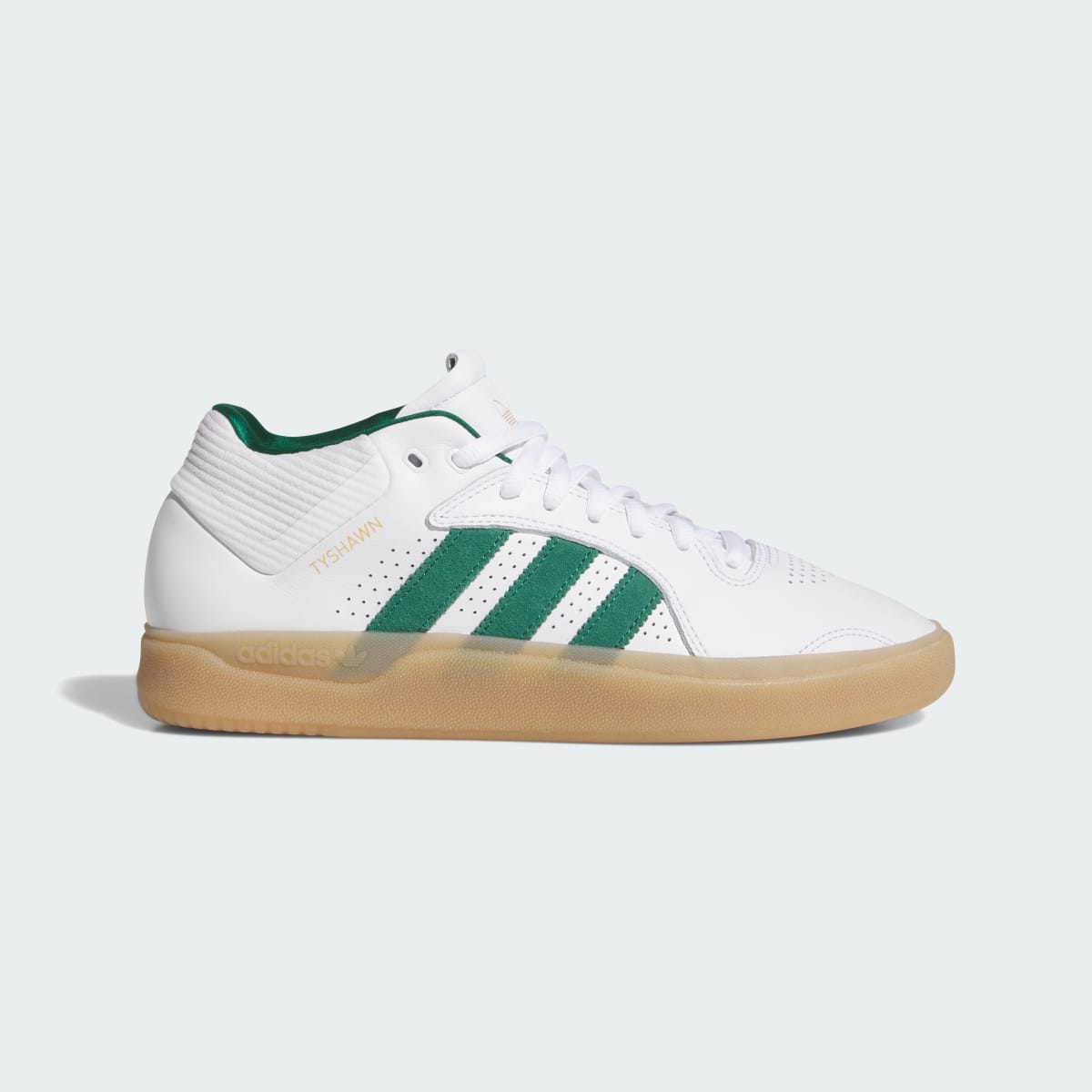 Adidas Men's TYSHAWN Shoes - Cloud White / Collegiate Green / Gum - Image 1