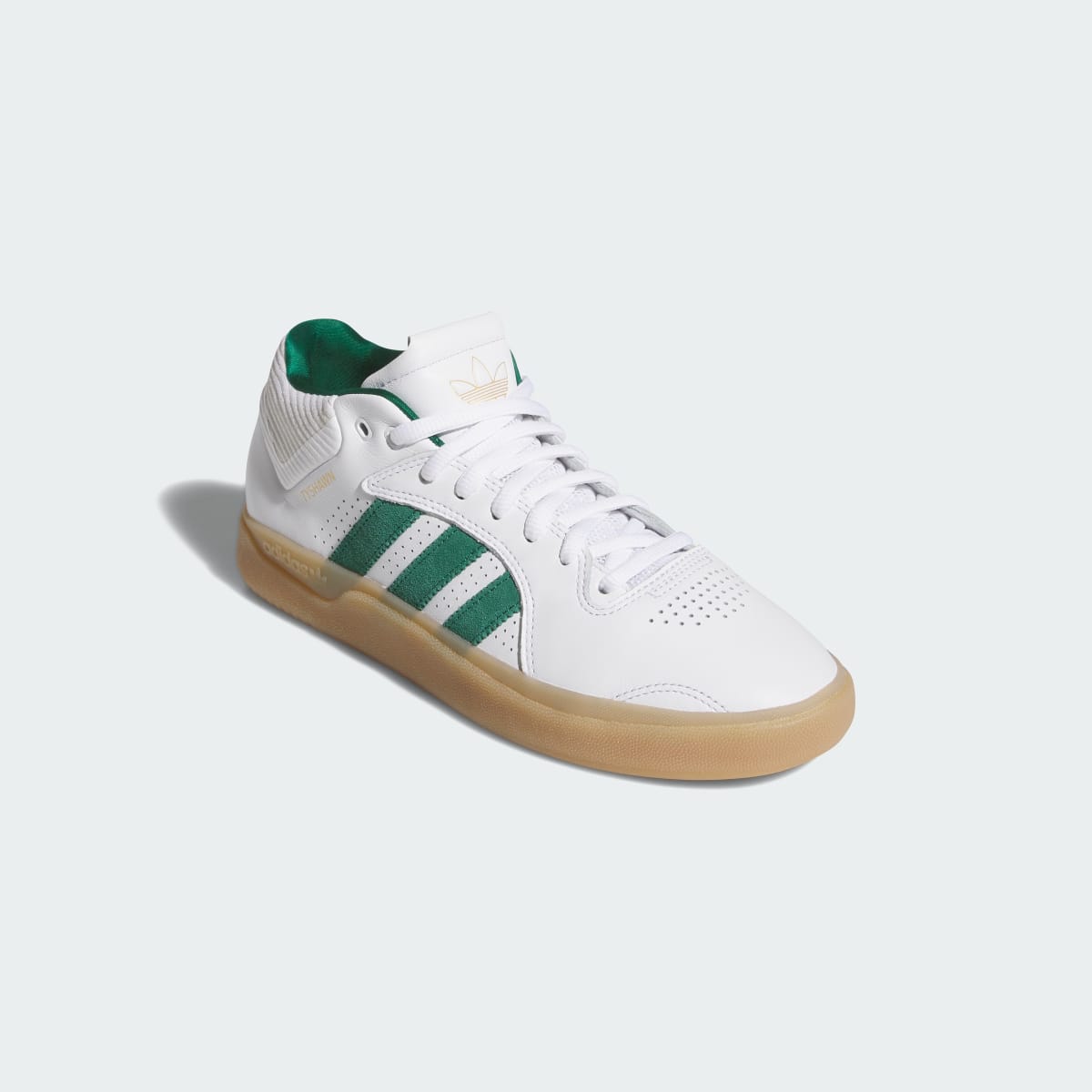 Adidas Men's TYSHAWN Shoes - Cloud White / Collegiate Green / Gum - Image 4