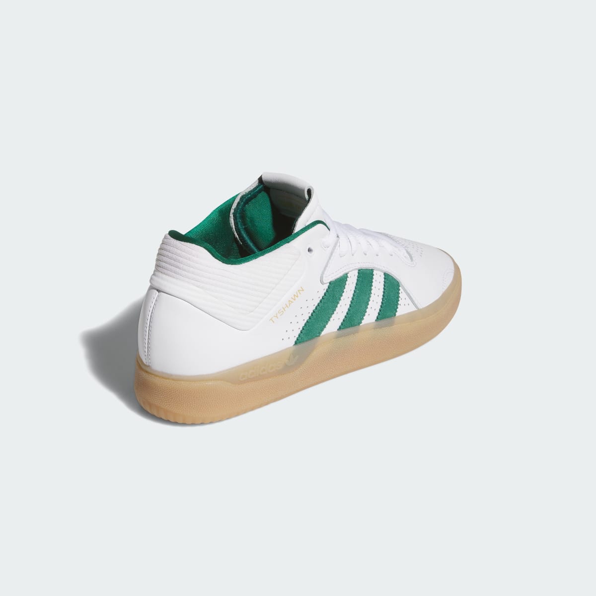 Adidas Men's TYSHAWN Shoes - Cloud White / Collegiate Green / Gum - Image 5
