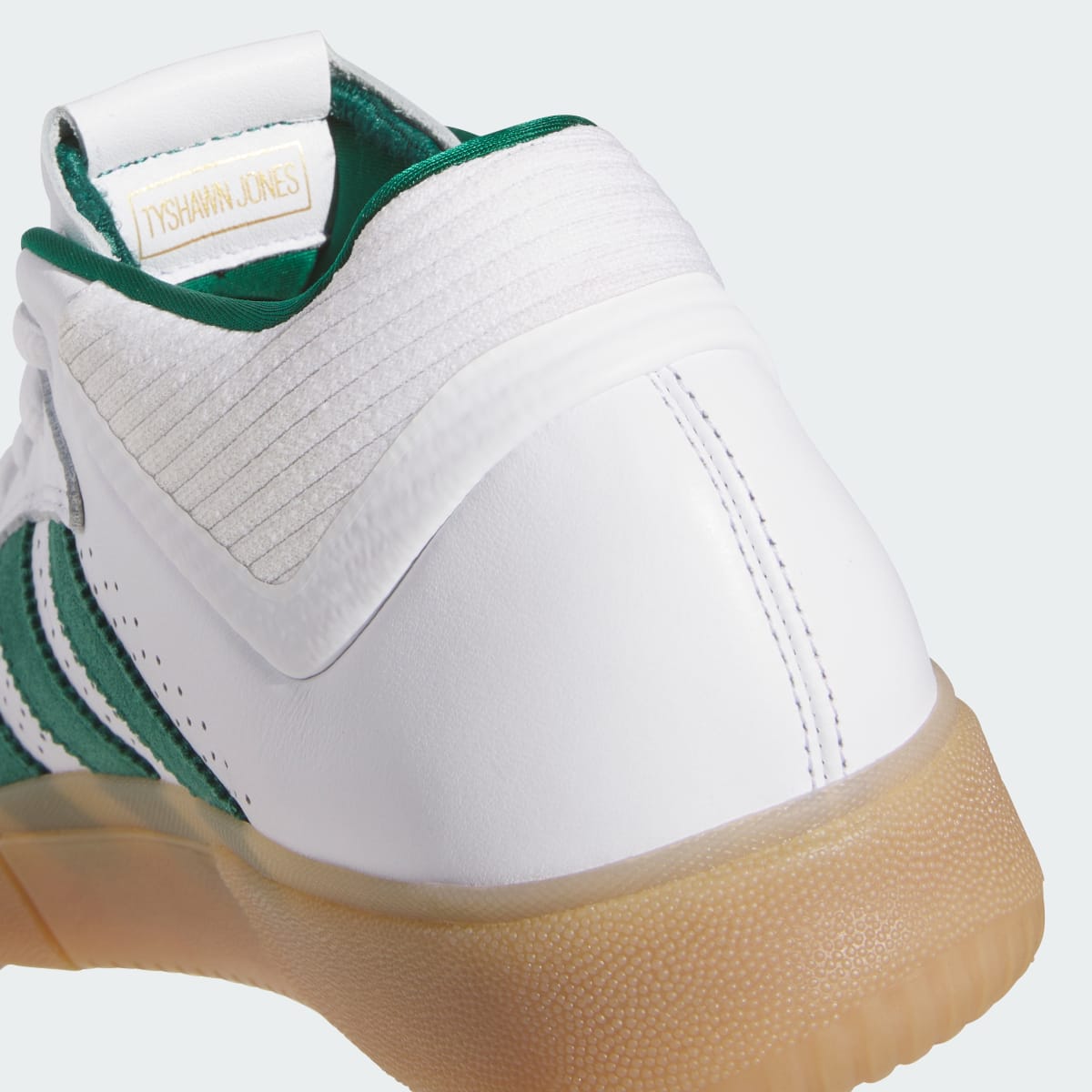 Adidas Men's TYSHAWN Shoes - Cloud White / Collegiate Green / Gum - Image 7