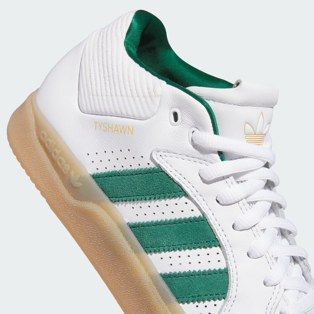 Adidas Men's TYSHAWN Shoes - Cloud White / Collegiate Green / Gum - Image 8