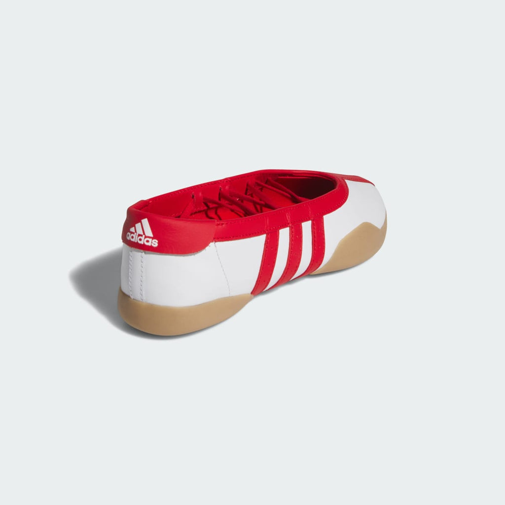 Adidas Women's Taekwondo Mei Shoes - Cloud White / Better Scarlet / Gum - Image 5