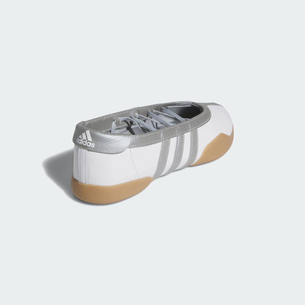 Adidas Women's Taekwondo Mei Shoes - Cloud White / Silver Metallic / Gum - Image 5