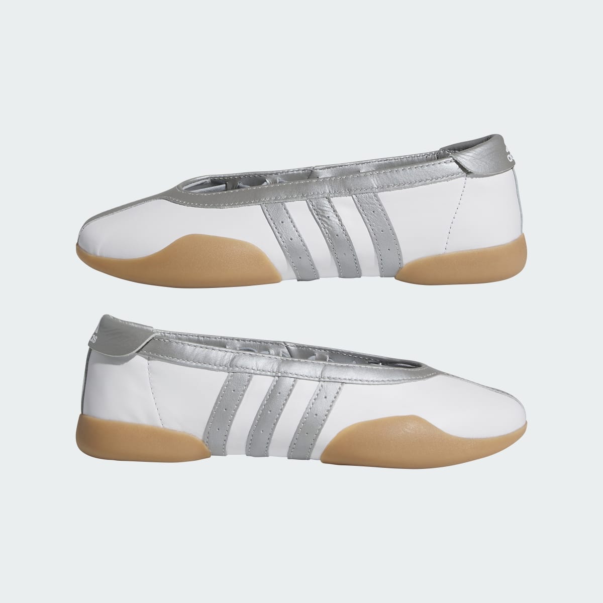 Adidas Women's Taekwondo Mei Shoes - Cloud White / Silver Metallic / Gum - Image 7