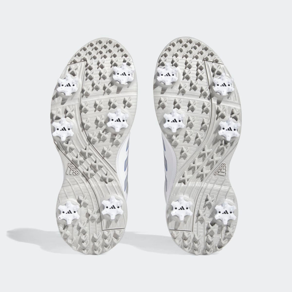 Adidas Women's Tech Response 3.0 Golf Shoes - Cloud White / Silver Metallic / Blue Fusion - Image 3