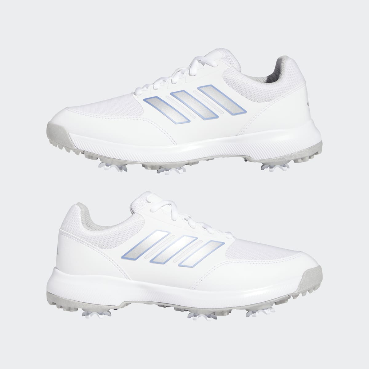 Adidas Women's Tech Response 3.0 Golf Shoes - Cloud White / Silver Metallic / Blue Fusion - Image 7